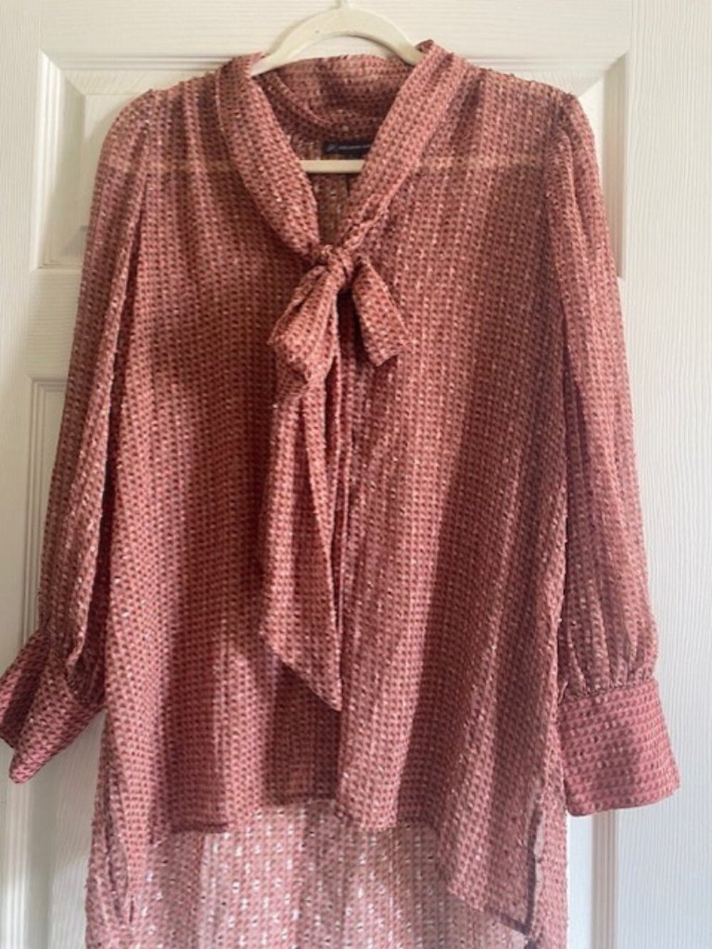 Adrianna Papell Tie Blouse
